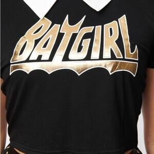 Unique Vintage x DC Comics collaboration Batgirl Top Large Black Sz L #0197